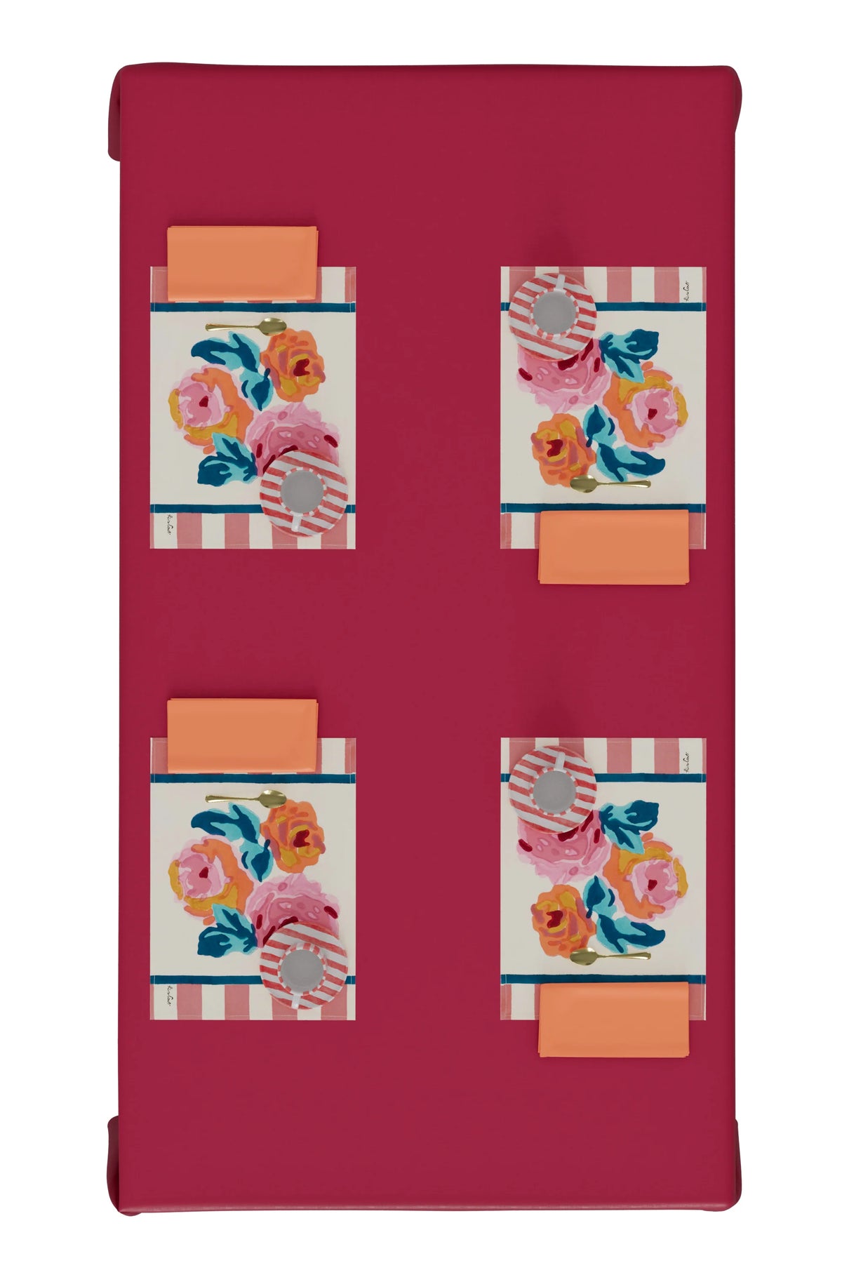 Set of 2 Fabric Placemats Nizam Pink