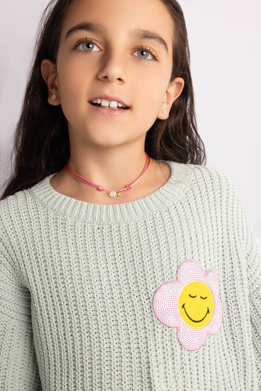 Abracadabra Little Peace & Love Flower Necklace