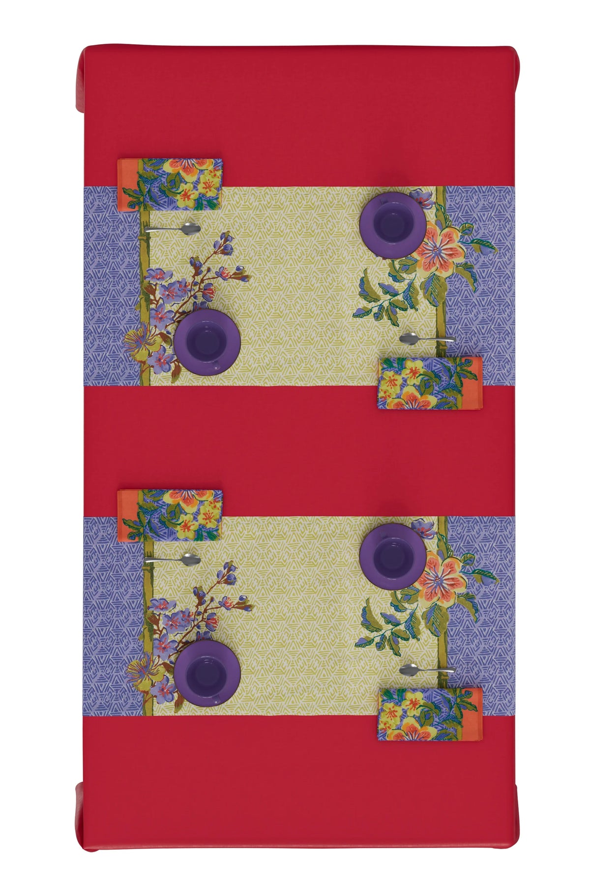 Oriental Garden Cotton Runner