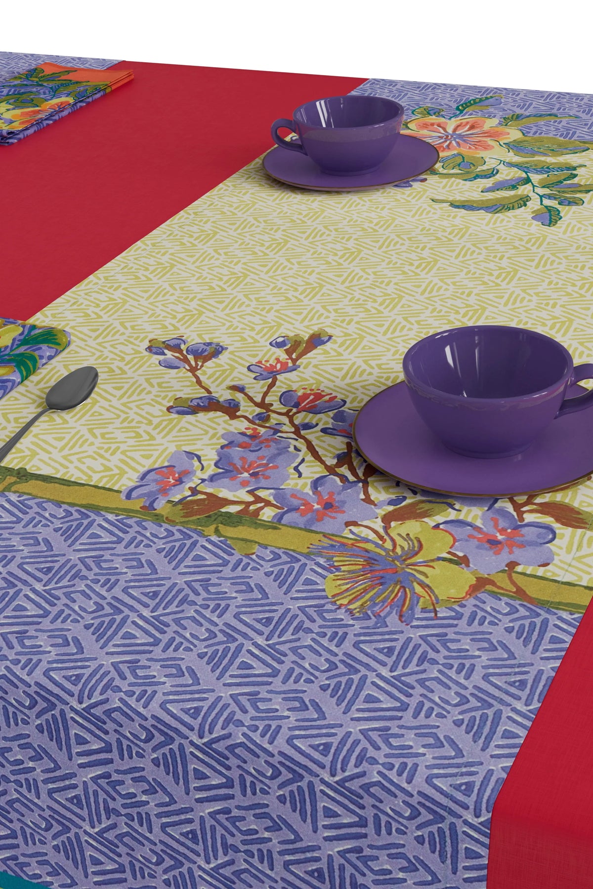 Oriental Garden Cotton Runner