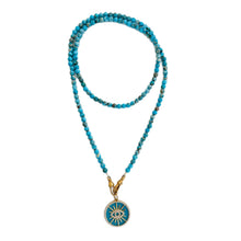 Load image into Gallery viewer, Necklace Jasmin Turquoise - Eye

