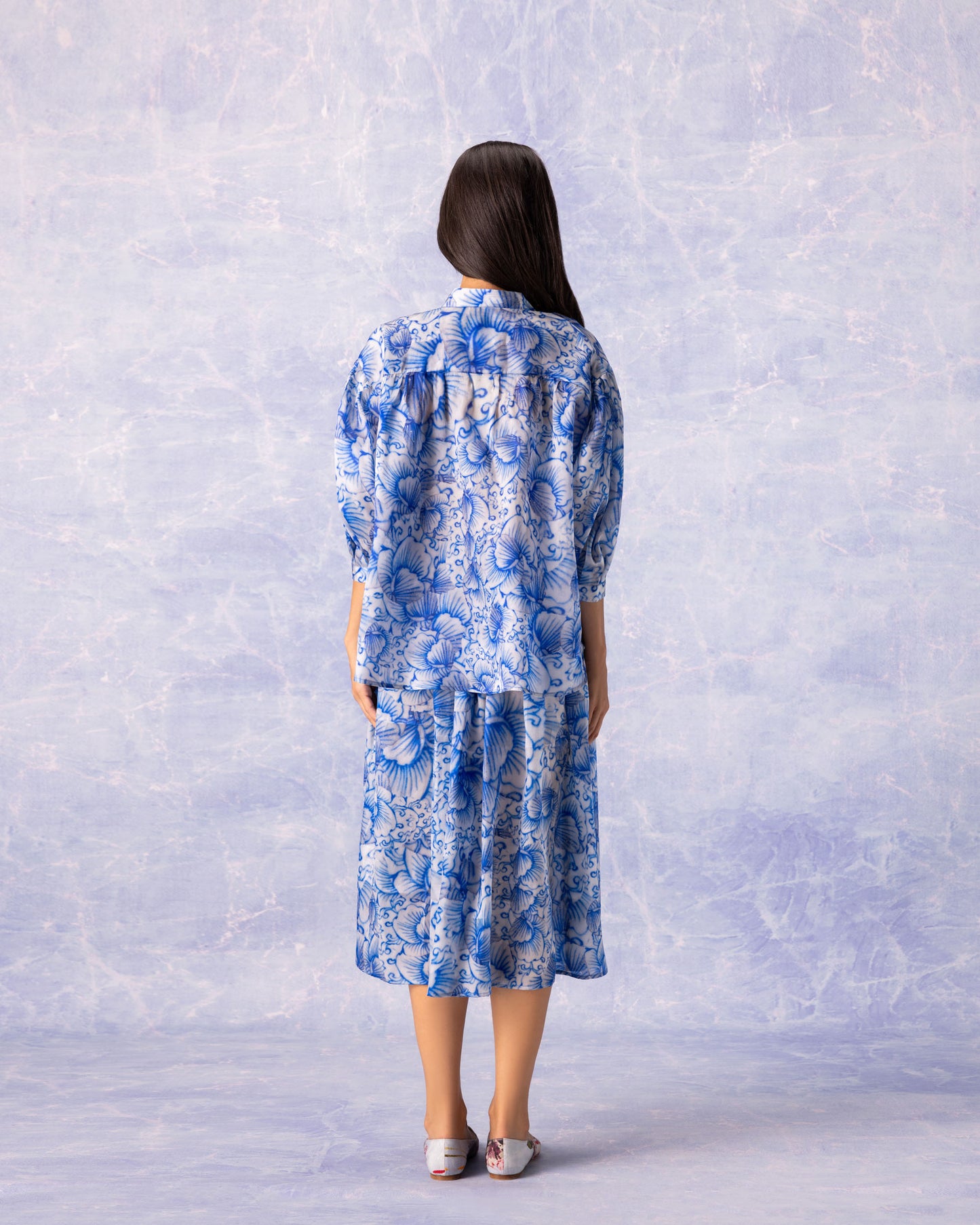 Bokja Porcelain Puff Sleeve Shirt