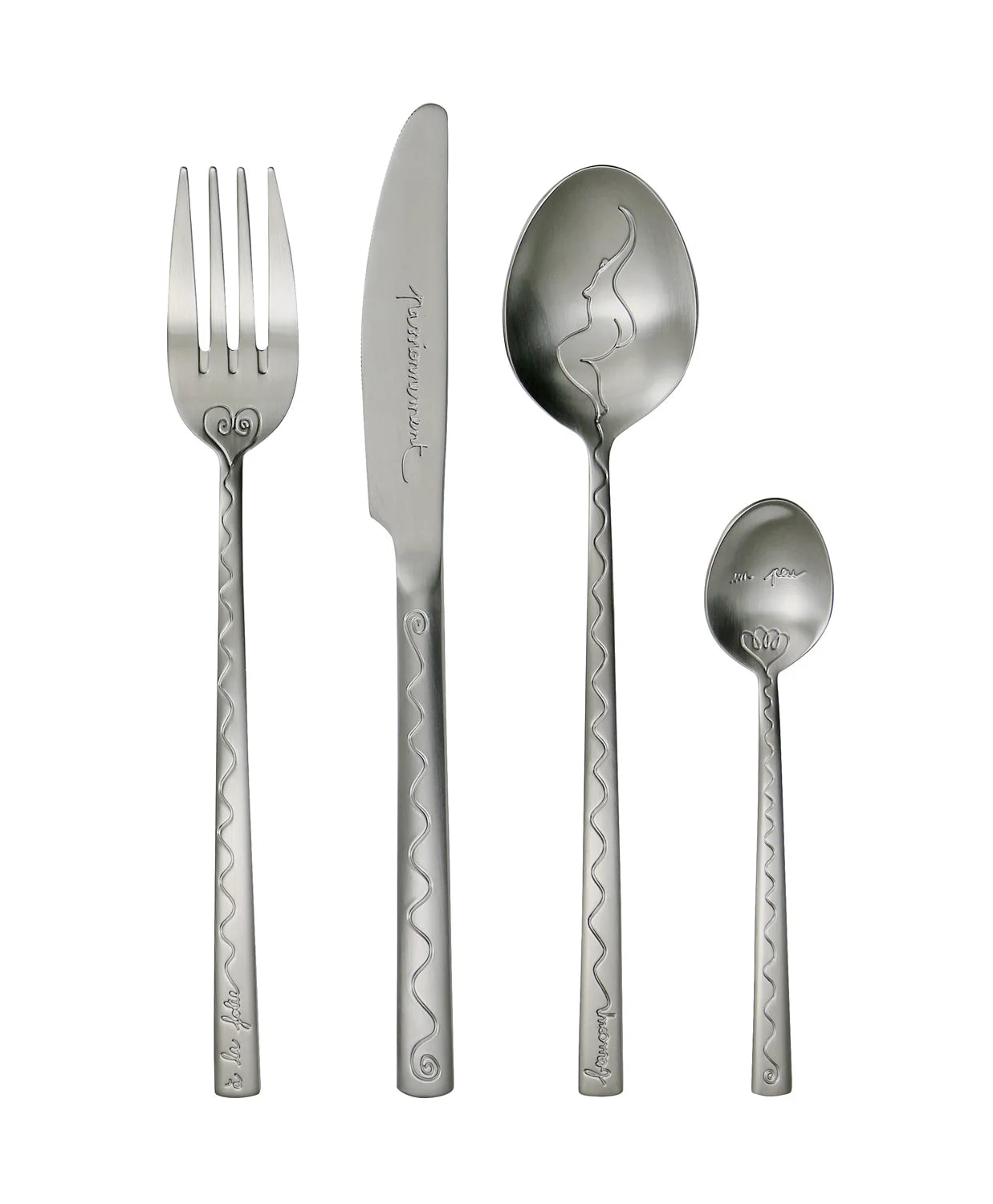 Passionnement 24pcs Cutlery Set in a Ceramic Holder