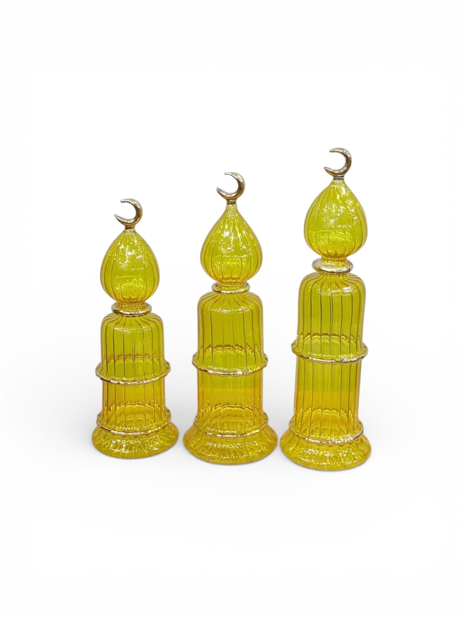 Glass Minaret Yellow & Gold