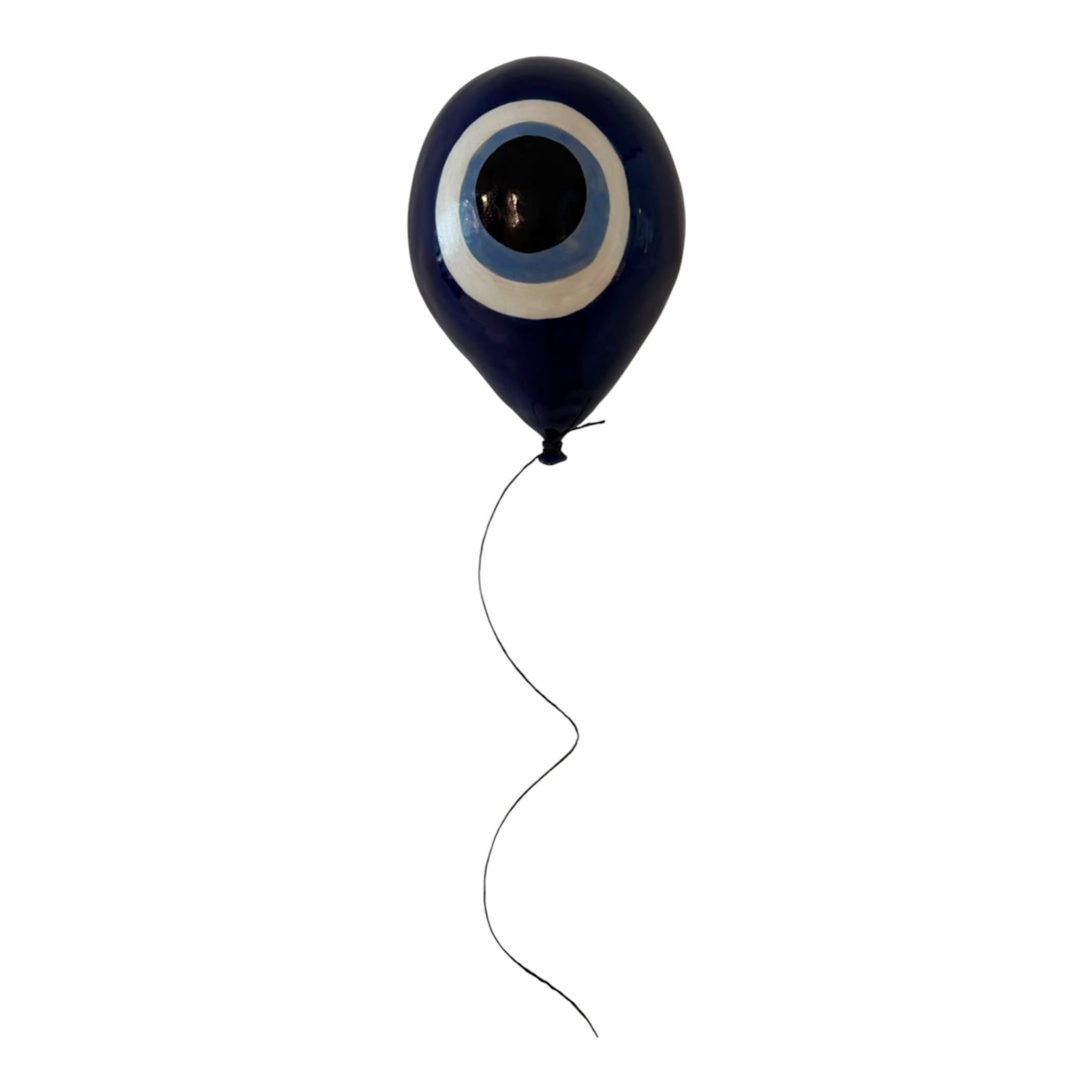 Wall Hanging Ceramic Balloon - Evil eye
