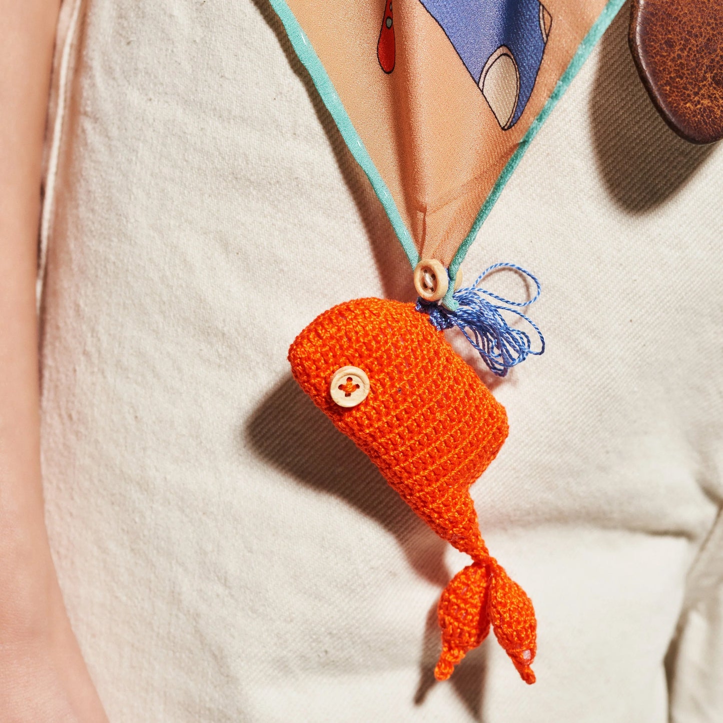 Song of the Deep Silk Scarf - 137x137 cm