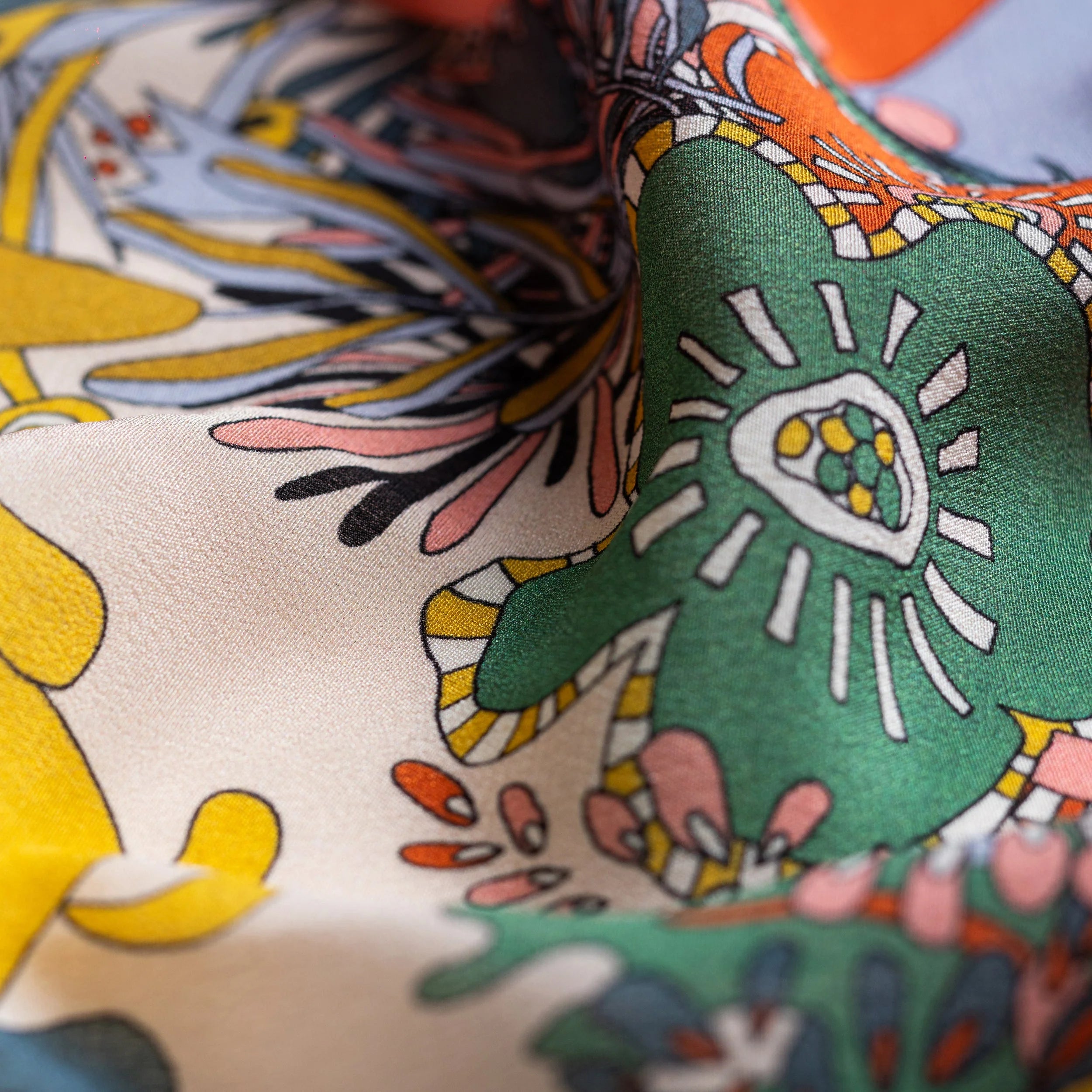 Seeking Hermit Silk Scarf - 137x137 cm