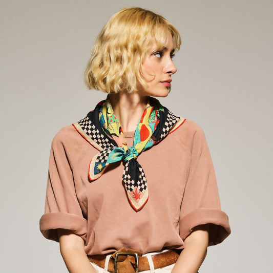 Equine Harmony Silk Scarf - 64x64 cm