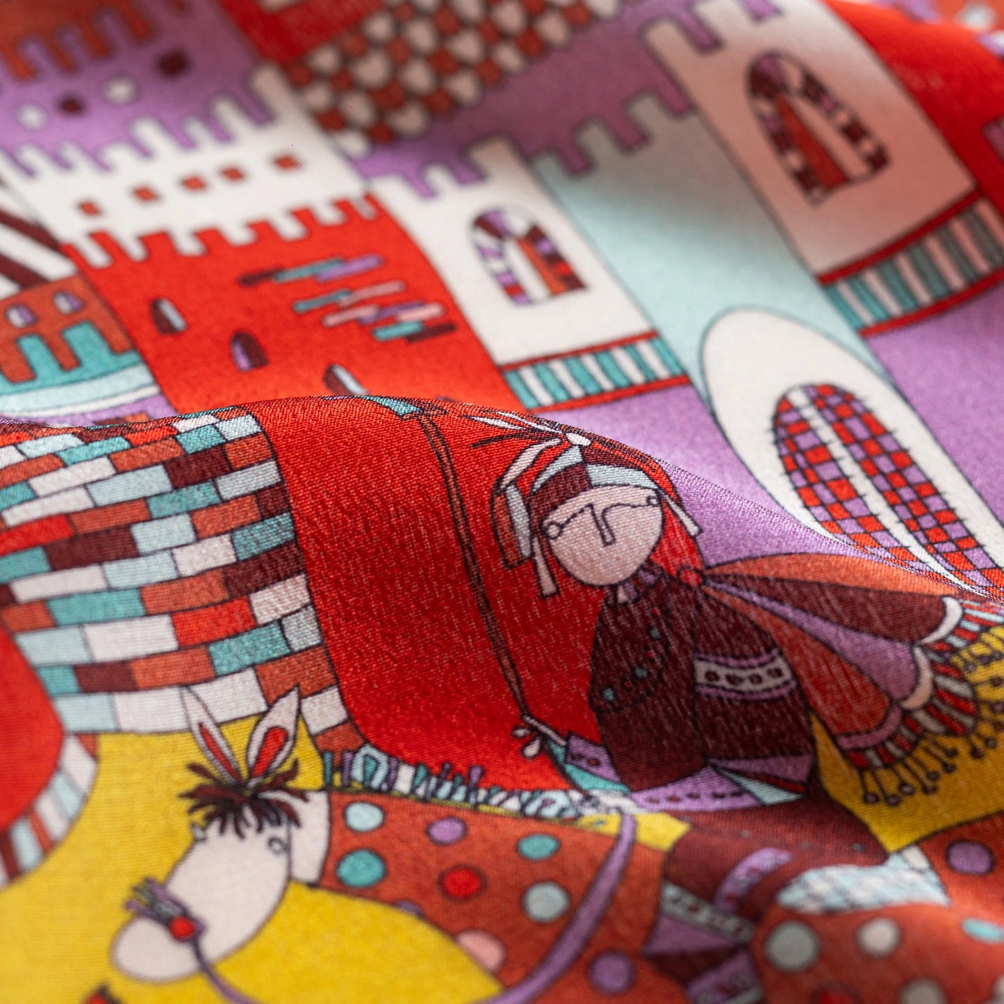 The Dragon Speaks Silk Scarf - 64x64 cm