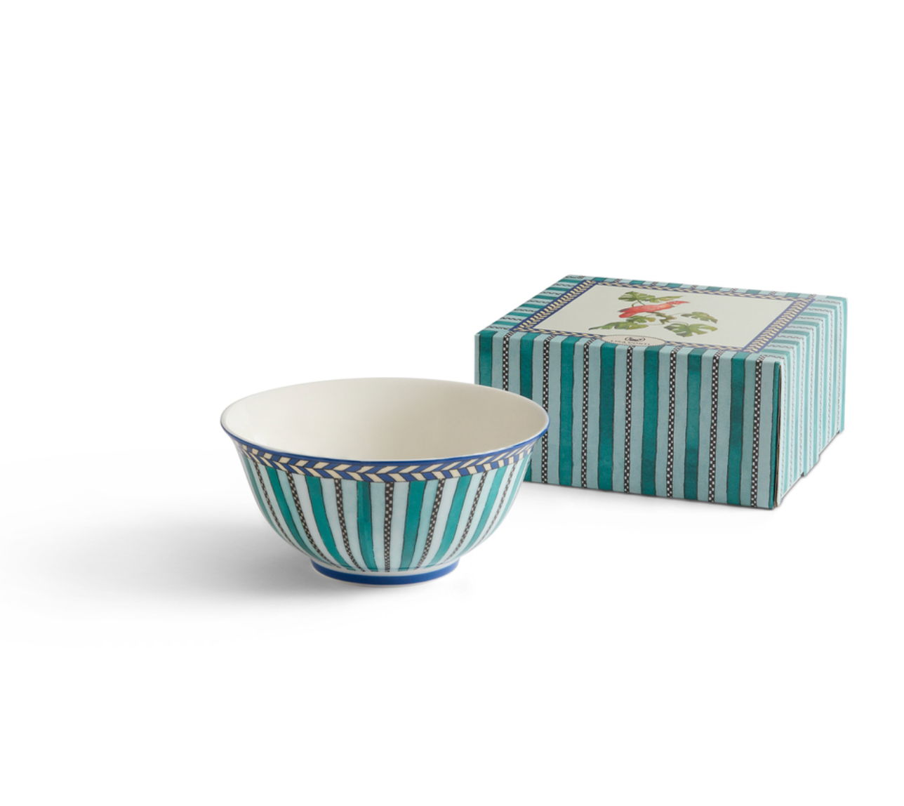 Jungle Parrot Porcelain Bowl