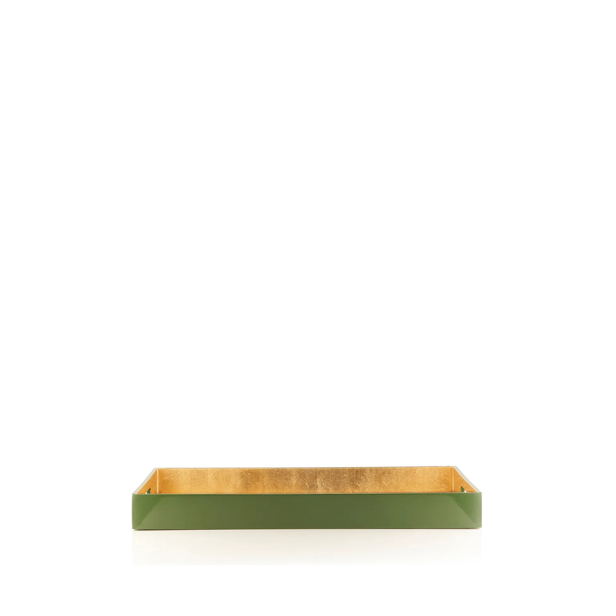 Gold Leaf Still Life Rectangular Lacquered Tray - Large