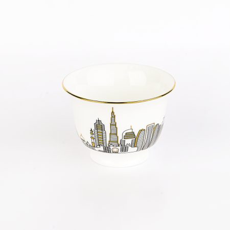 Zarina UAE Skyline Arabic Coffee Cups - Set of 6
