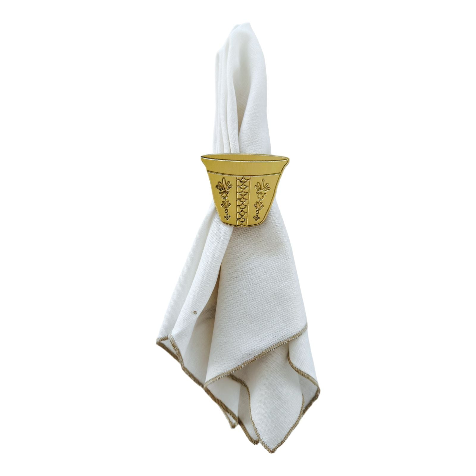 Arhiboo Collection Napkin Ring Holder - Gold