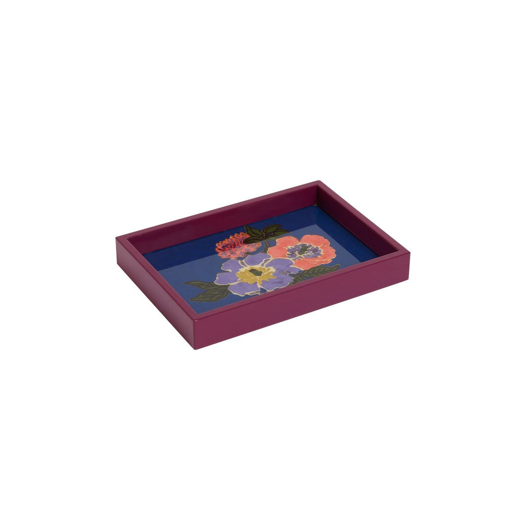 Rectangular Blue Dandelion Tray