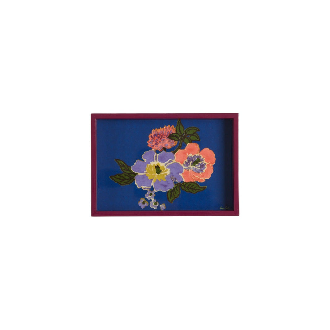 Rectangular Blue Dandelion Tray