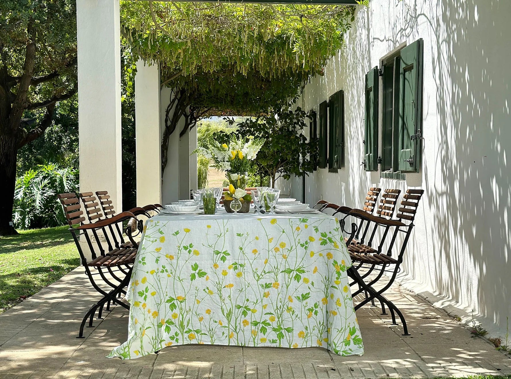 Buttercup Linen Tablecloth