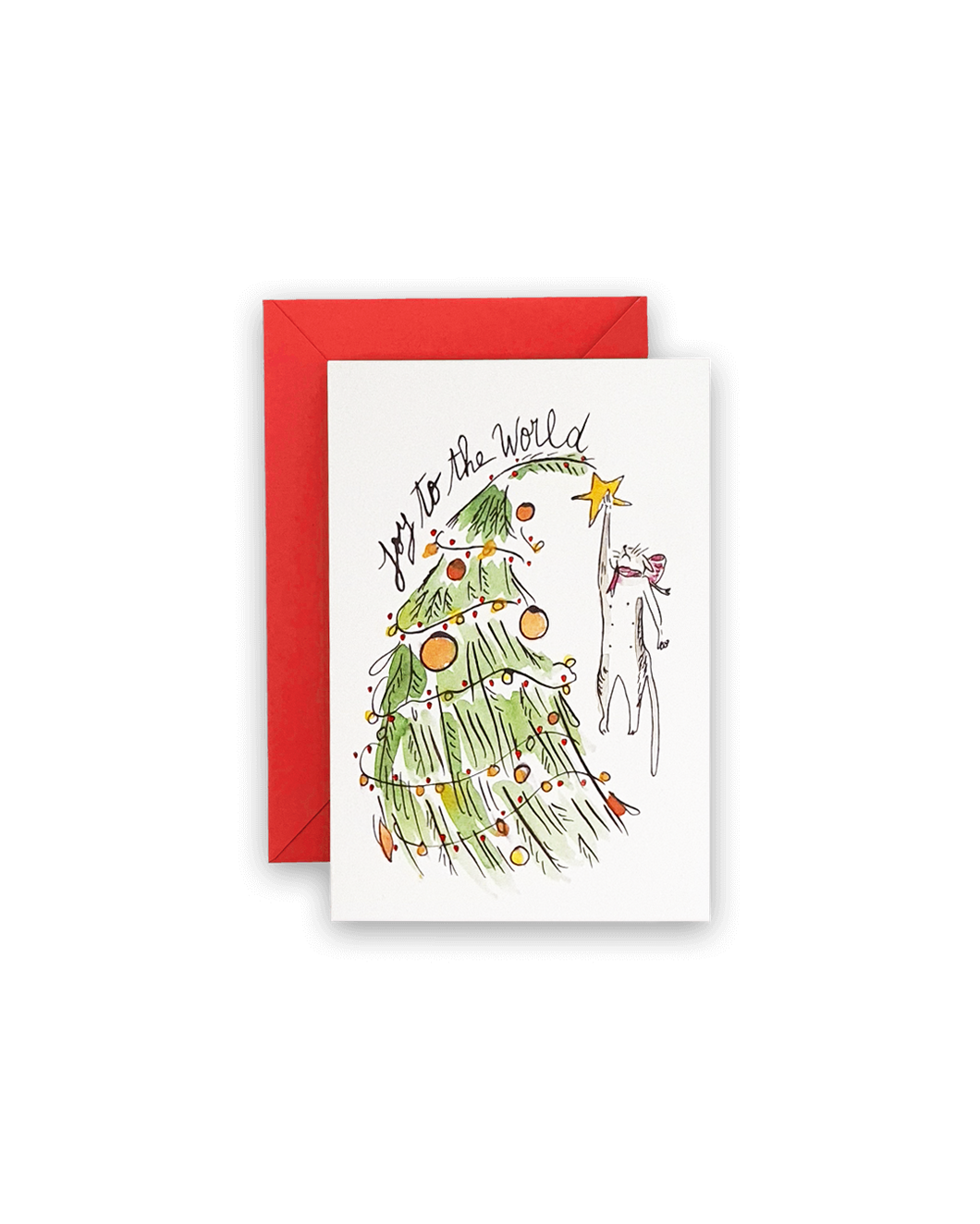 Zenobie Christmas Kitty Greeting Card