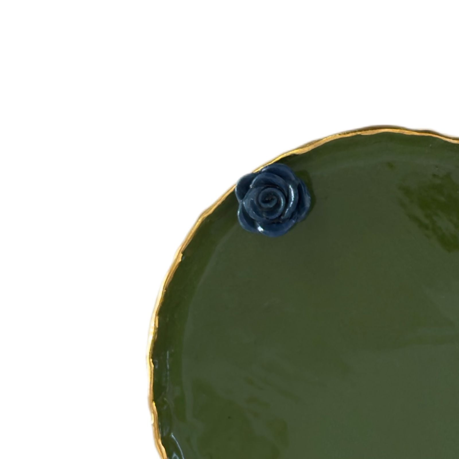 Ceramic Plate with Flower