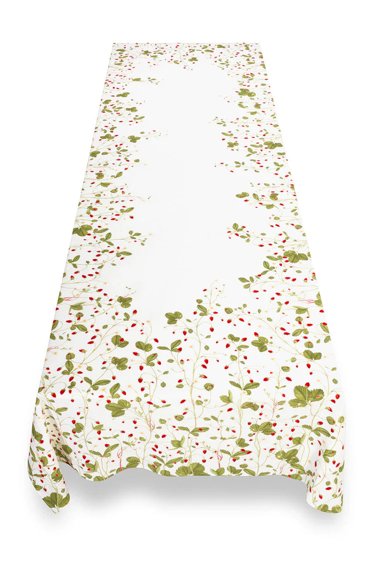 Fraises des Bois Linen Tablecloth