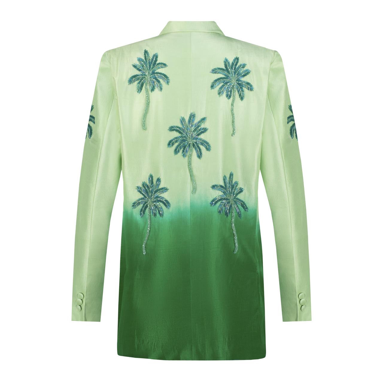 The Yara Green Tie Die Blazer