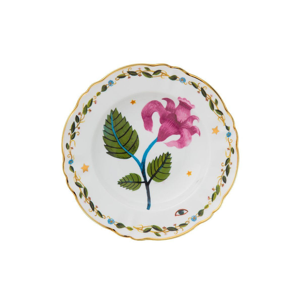 Bitossi Home Soup Porcelain Plate - Flower