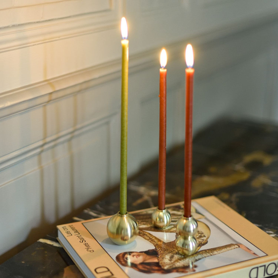 Gemmes Candle Holders for Thin Candles -Set of 2