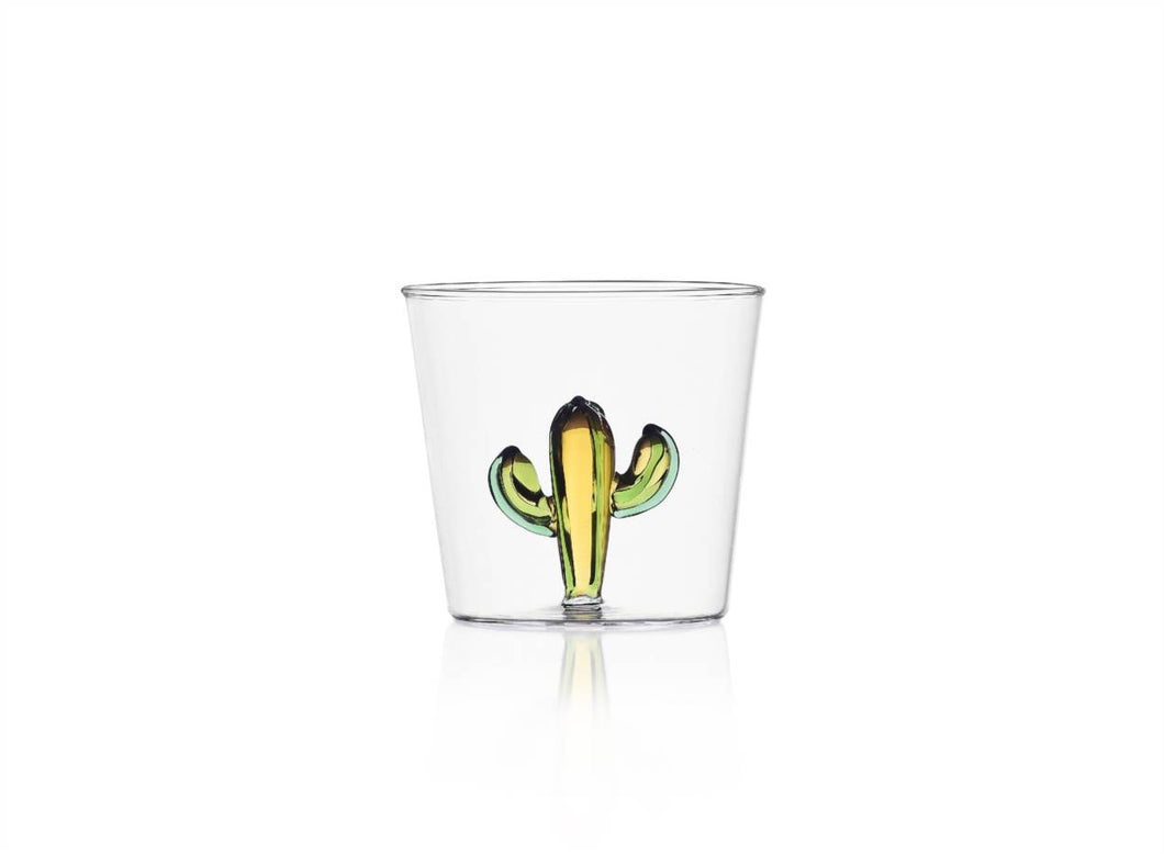 Ichendorf Glass Tumbler Cactus - Green Amber