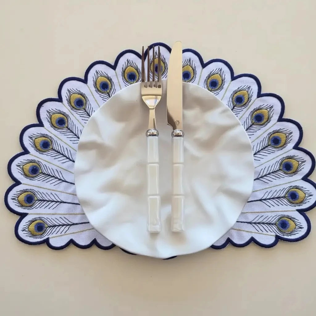 Peacock Shaped Placemat - Set of 6