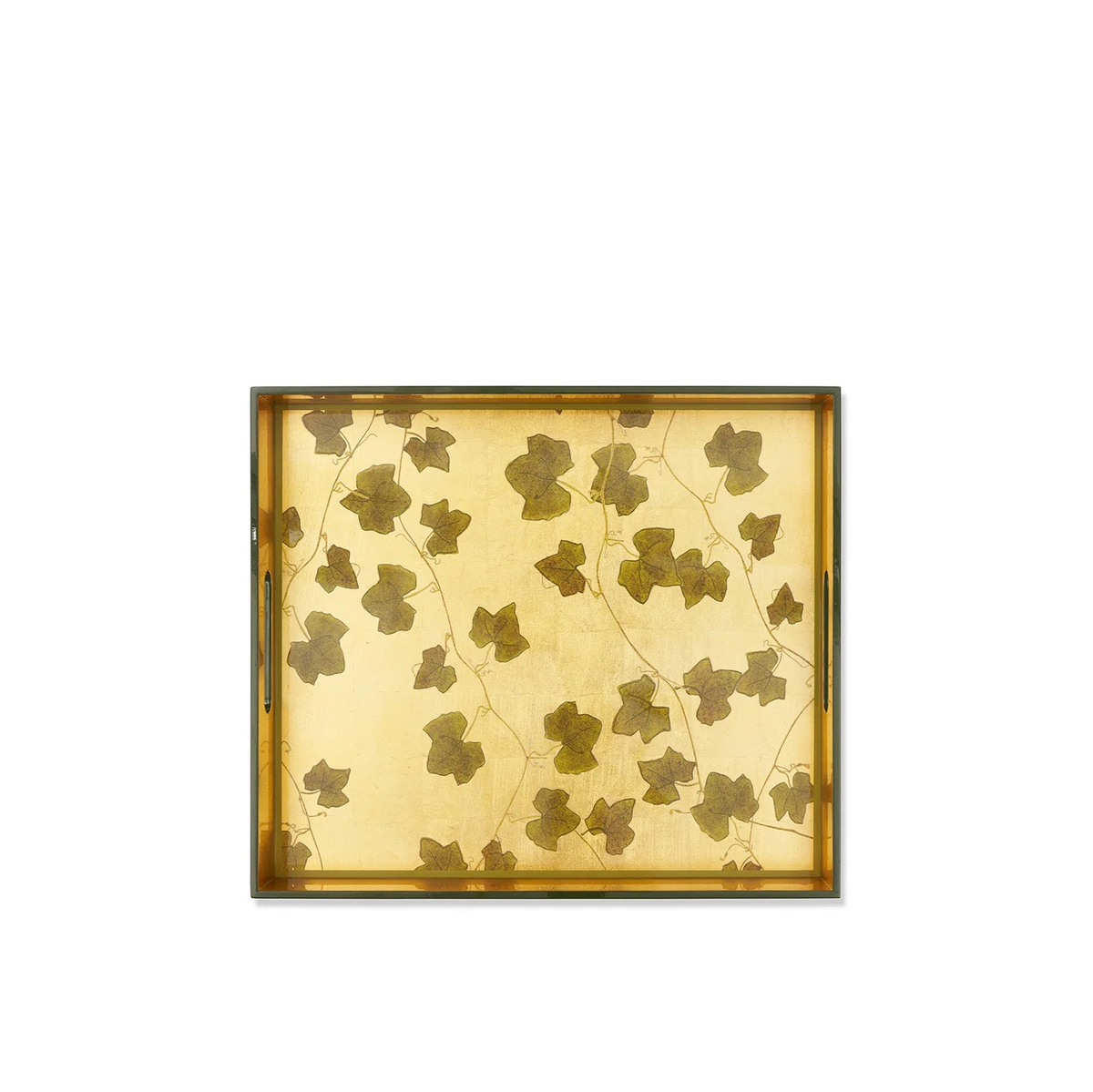 Gold Leaf The Ivy Rectangular Lacquered Tray