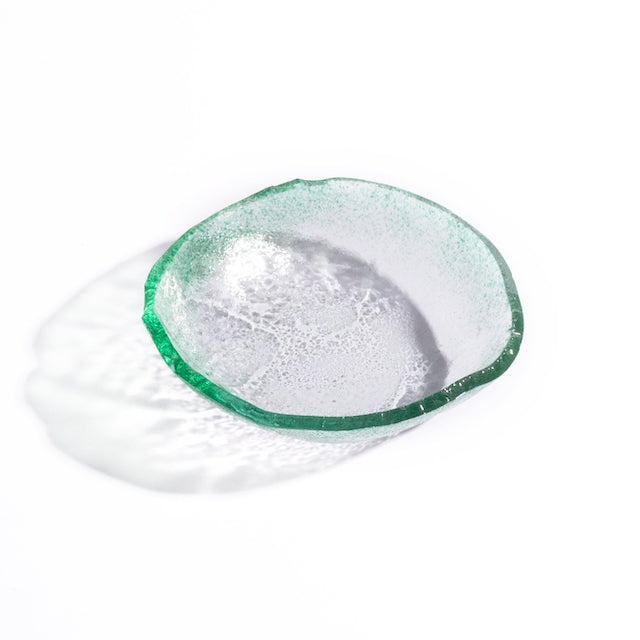 Jelly Glass Round Miniature Bowl - Two Colored