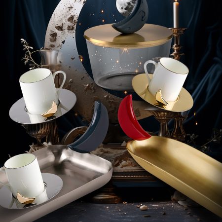 Zarina 3D Moon Tray 60x15cm