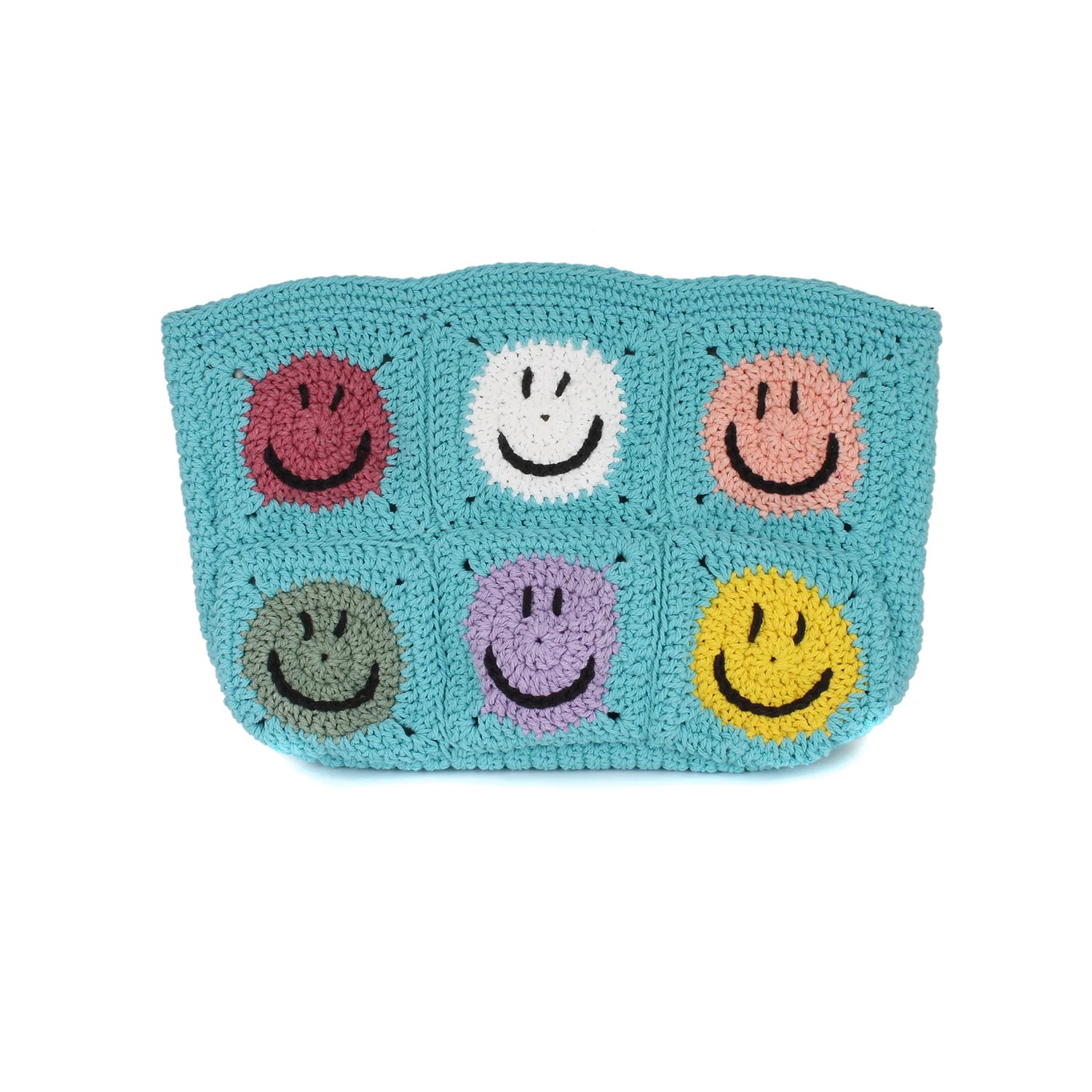 Crochet Smiley Pouch