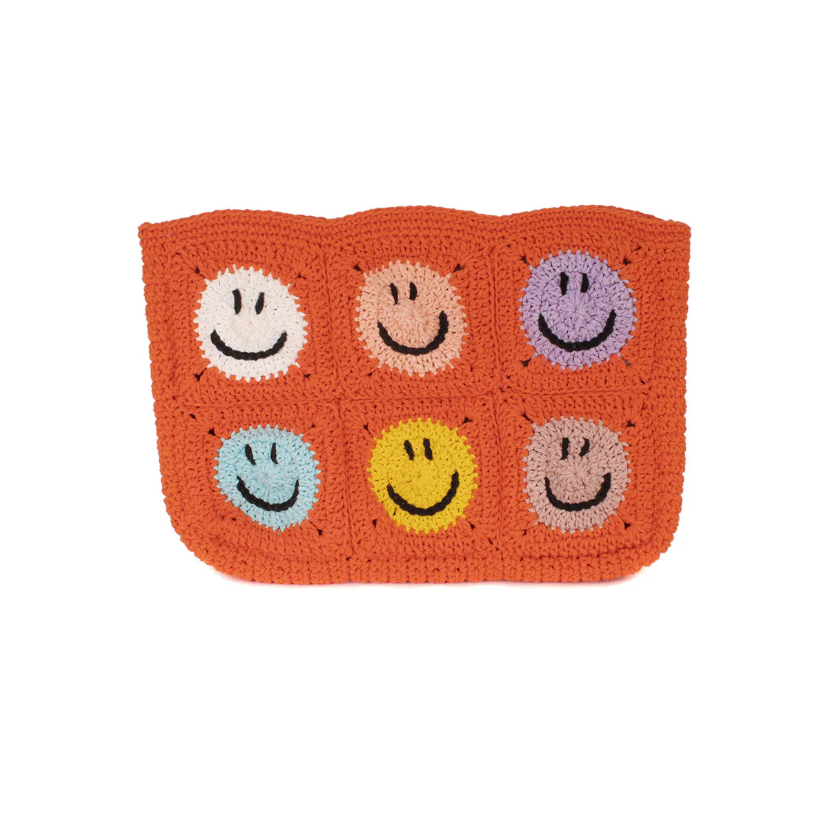 Crochet Smiley Pouch