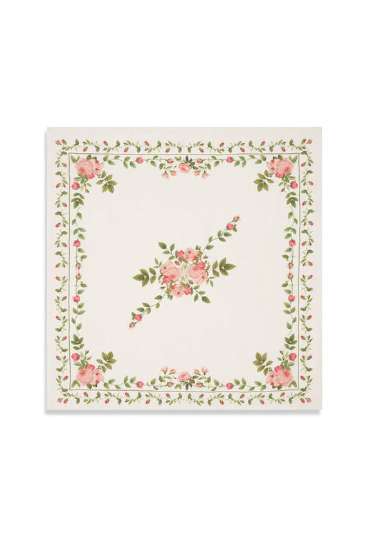 Rose Trellis Linen Napkin