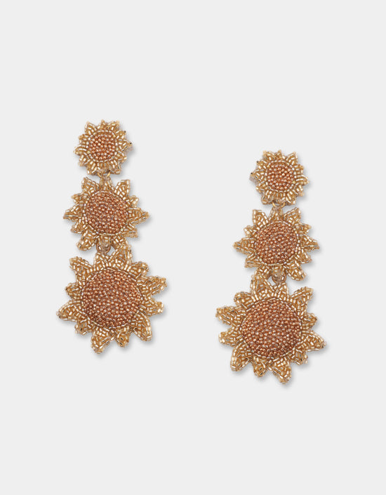 Sun Earrings - Gold