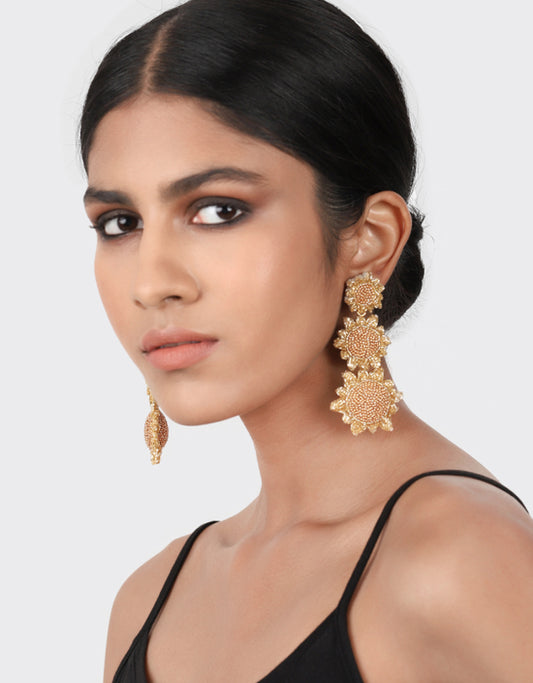 Sun Earrings - Gold