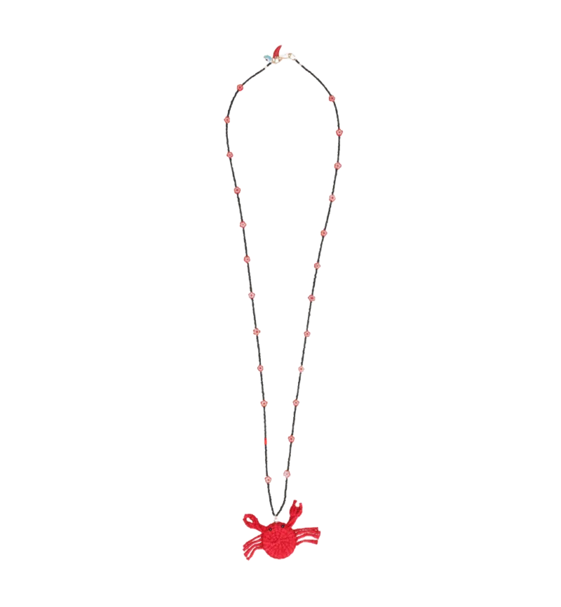 Floral Crab Necklace
