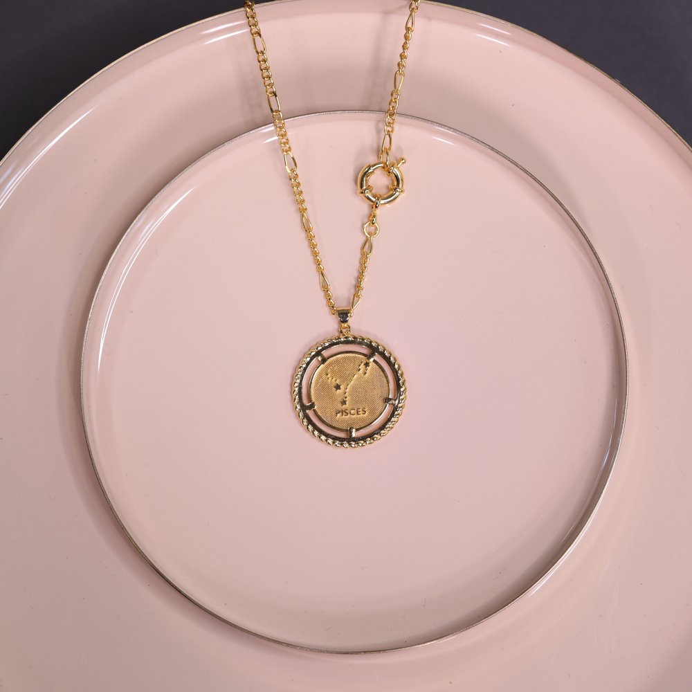 Elsa O Horoscope Necklace - Pisces