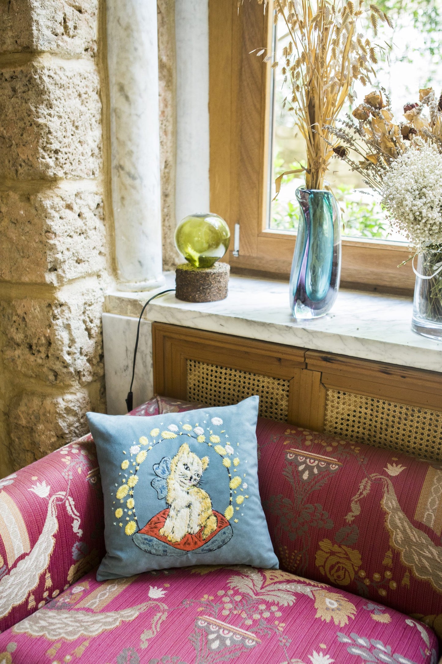 Bokja Whiskers on Kittens Cushion