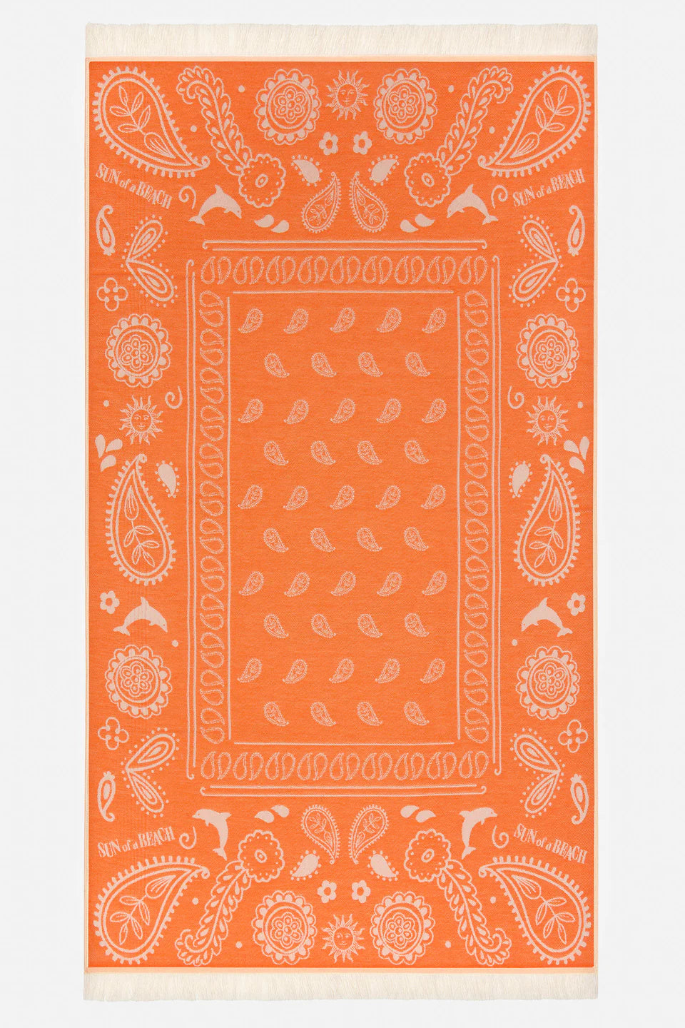Sun of a Beach Bandana Feather Beach Towel