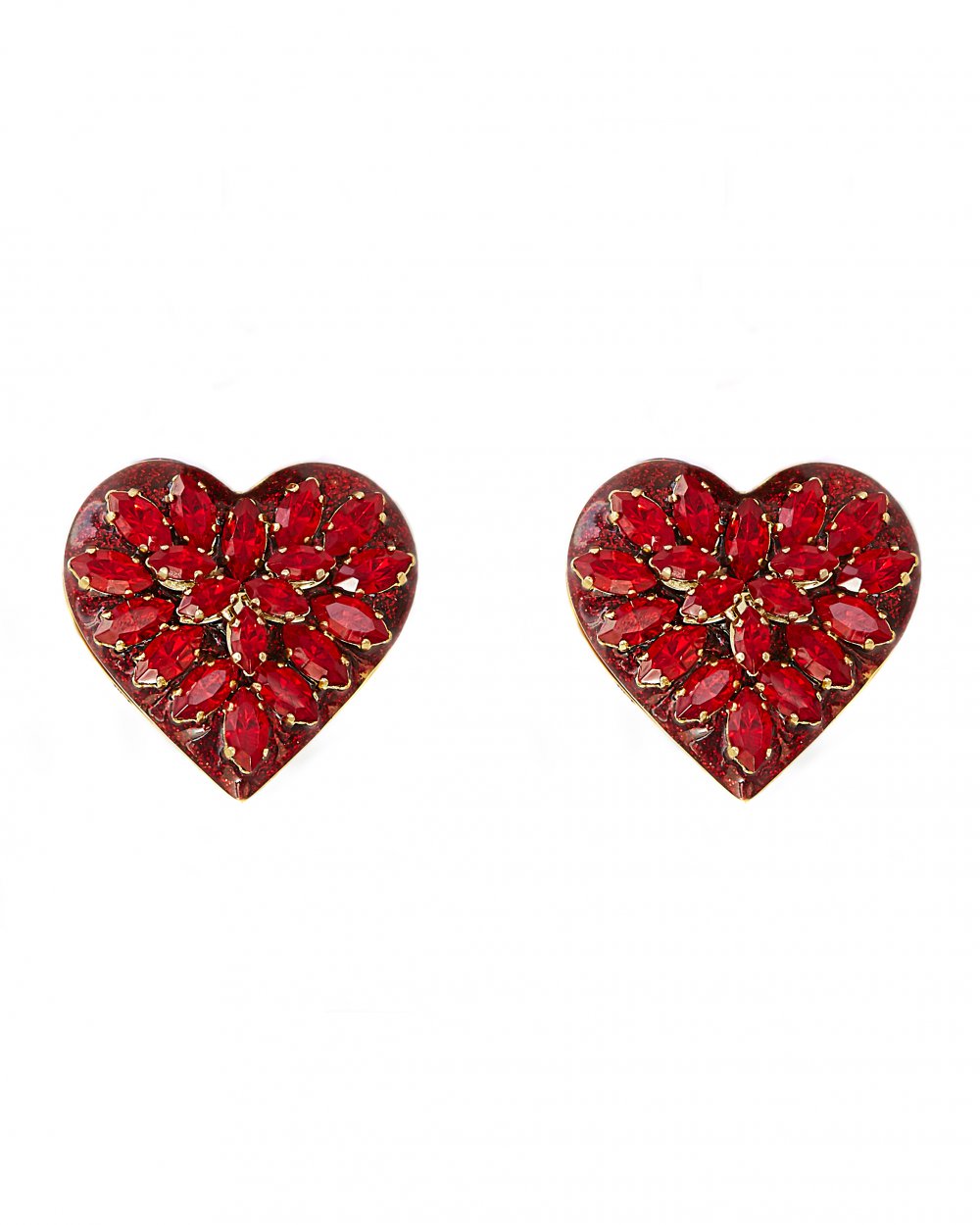 Elsa O Ya Leil Ya Ein Heart Earrings