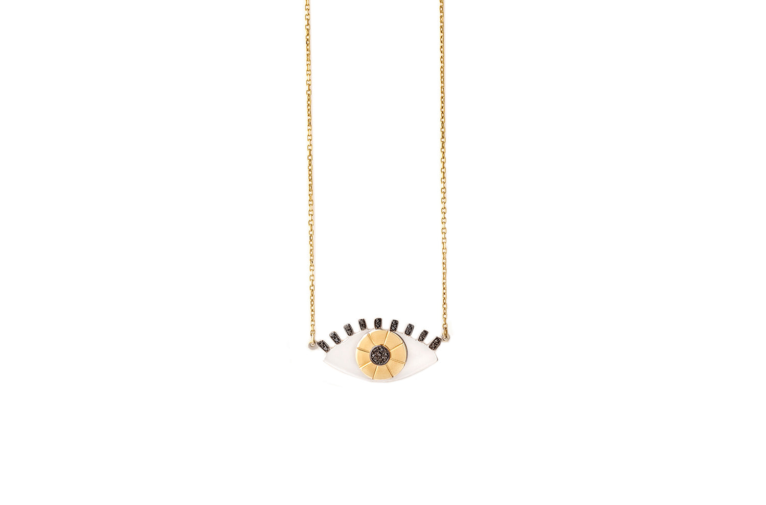 LRJC Gold Eye of Fortune Necklace Large