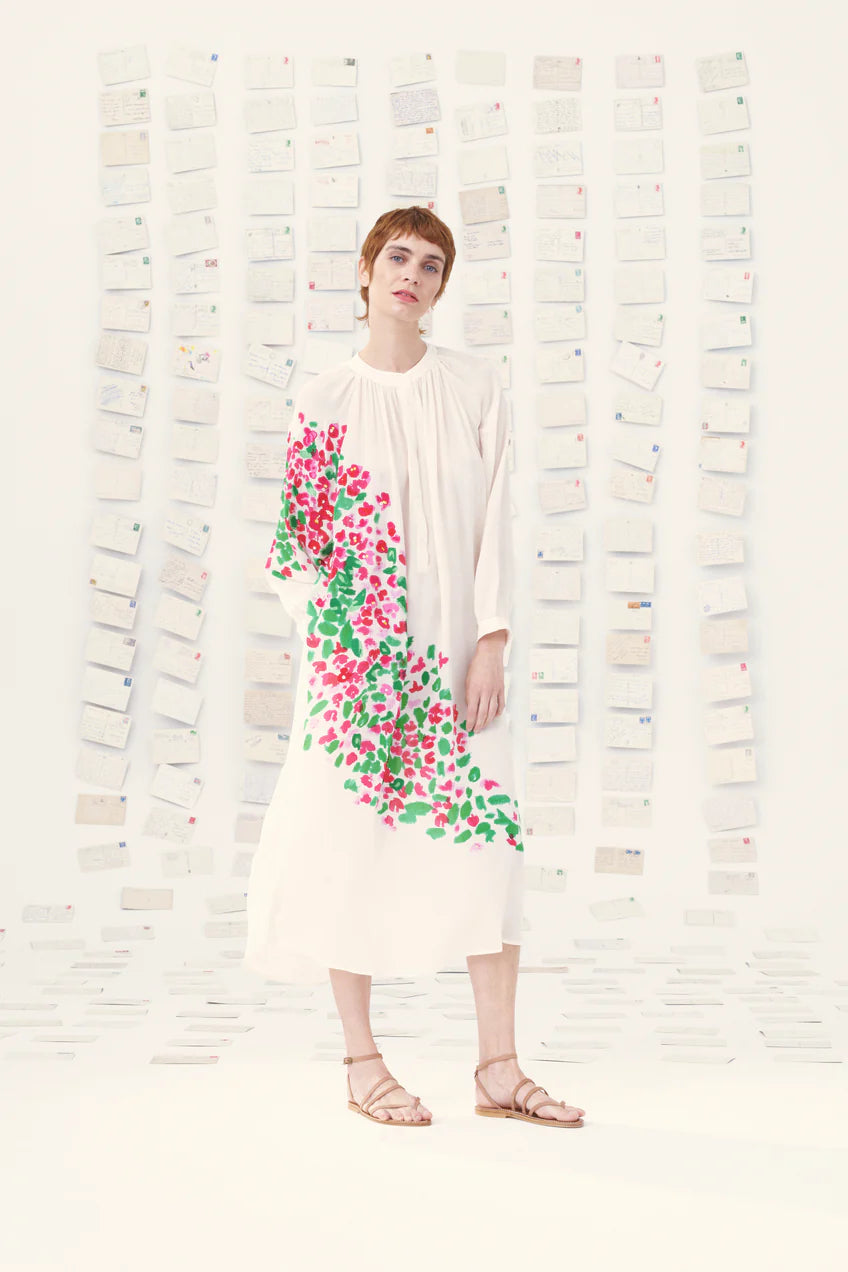 Mii Itake Dress Off White - Les Cyclades