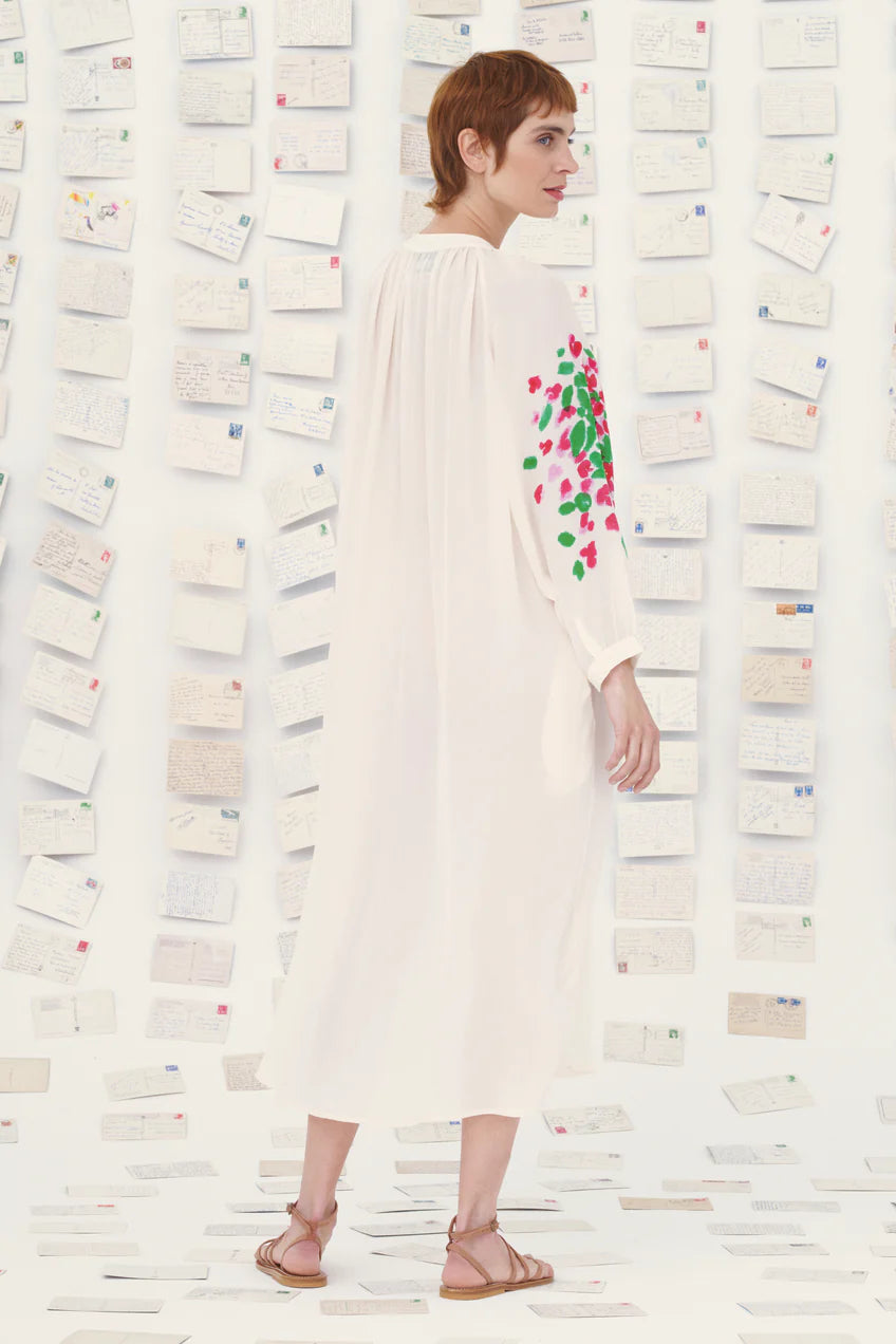 Mii Itake Dress Off White - Les Cyclades