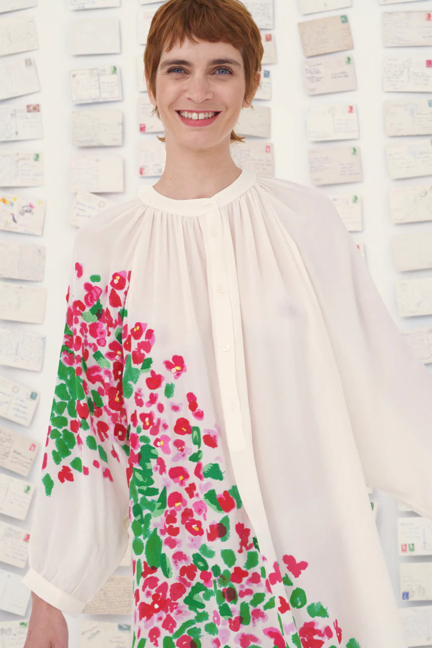 Mii Itake Dress Off White - Les Cyclades