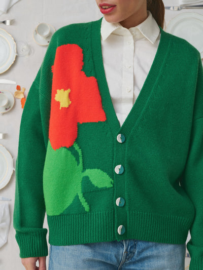 Cardigan Bella - The Garden Green