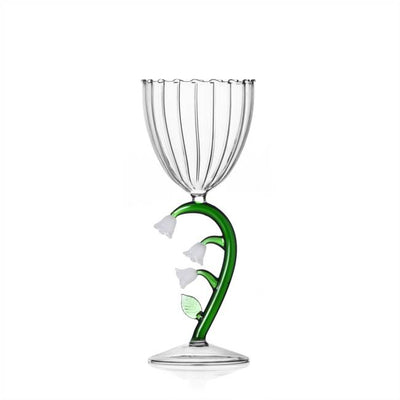 Ichendorf Optical Stemmed Glass Flower