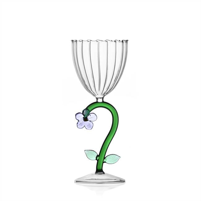 Ichendorf Optical Stemmed Glass Flower