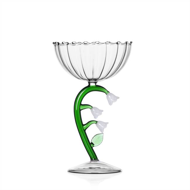 Ichendorf Optical Bowl Glass Flower