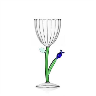 Ichendorf Optical Stemmed Glass Flower